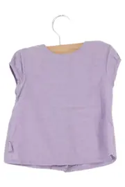 Vorschaubild 1 von Kinder T-Shirt Gr. 62 Lila Casual Uni Knopfleiste
