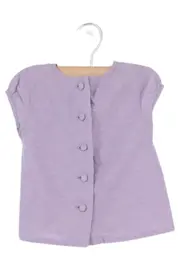 Vorschaubild 2 von Kinder T-Shirt Gr. 62 Lila Casual Uni Knopfleiste