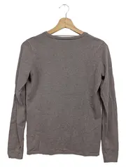 Vorschaubild 2 von Strickjacke Damen Gr. 36/S Braun Viskose Klassisch Elegant