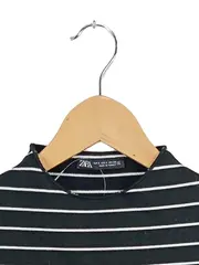 Vorschaubild 2 von Damen Strickkleid gestreift Gr. S Modern Mehrfarbig