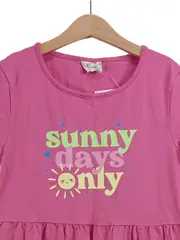 Vorschaubild 2 von Sommerkleid Pink Gr. 158 Sunny Days Only Aufdruck Baumwolle