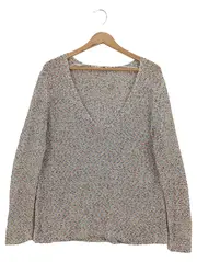 Vorschaubild 1 von Pullover Damen 36/S Mehrfarbig Casual Strickpullover V-Ausschnitt