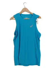 Vorschaubild 2 von Herren Sport Shirt Tanktop Ärmellos Blau Gr. M Polyester