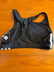 Vorschaubild 3 von Damen Sport BH 3 Streifen Schwarz Weiß Gr. 170 Fitness