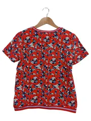 Vorschaubild 2 von Damen T-Shirt Gr. 40/M Rot Floral Muster Bohemian Vintage