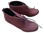 Vorschaubild 2 von Damen Stiefelette Gr. 38 Rot Leder Schnürung Absatz