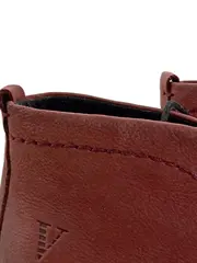 Vorschaubild 4 von Damen Stiefelette Gr. 38 Rot Leder Schnürung Absatz