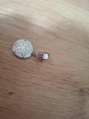 Vorschaubild 3 von Damen Charm Anhänger Silber Blumenmuster Strass