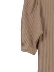 Vorschaubild 3 von Damen Freizeitkleid Gr. 38/M Beige Rippstrick Casual