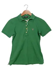 Vorschaubild 1 von Poloshirt Damen Gr. 36/S Klassisch Grün Kurzarm
