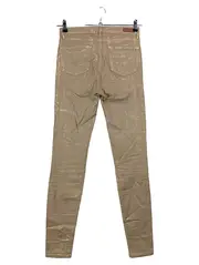 Vorschaubild 2 von Damen Jeans Skinny Fit W28/L32 Beige Metallic-Look Casual