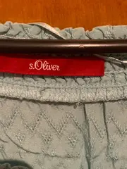 Vorschaubild 2 von Damen Top Shirt Gr. 38/M Türkis Casual Baumwolle