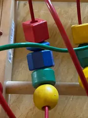 Vorschaubild 3 von MULA Motorikschleife Holz Perlenbahn Lernspielzeug Kinder ab 12 Monate
