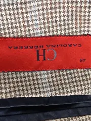 Vorschaubild 3 von Herren Blazer 46/M Braun Kariert Leinen Wolle Seide Business