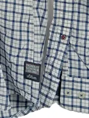 Vorschaubild 5 von Herren Freizeithemd 52/XL Blau Weiß Kariert Casual Langarm