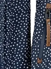 Vorschaubild 3 von Damen Steppjacke Gr. 34/XS Blau Sternenmuster Freizeit