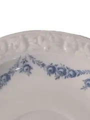 Vorschaubild 3 von Porzellan Unterteller Weiß Blumenmuster Klassisch 14cm