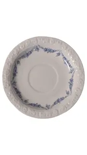 Vorschaubild 1 von Porzellan Unterteller Weiß Blumenmuster Klassisch 14cm