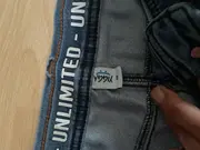 Vorschaubild 3 von Kinder Jogginghose Jeans Optik Gr. 158 Blau Casual Biker-Details