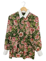 Vorschaubild 1 von Damen Hemdbluse 40/L Blumenmuster Romantisch Schleife Mehrfarbig