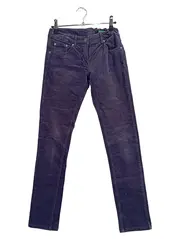Vorschaubild 1 von Benetton Damen Cordhose Baumwolle Strukturmuster Blau Gr. W28/36/S