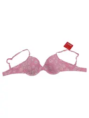 Vorschaubild 1 von Damen BH 75D Rosa Blumenmuster Bügel-BH Feminin NEU