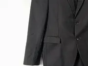 Vorschaubild 4 von Herren Anzug Gr. 50 Grau Wolle Business Sakko Hose