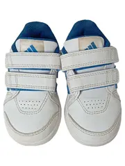 Vorschaubild 2 von Kinder Sneaker low Gr. 21 Weiß Blau Klettverschluss Sportschuhe