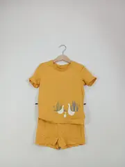 Vorschaubild 2 von TCM Baby Kinder T-Shirt & Shorts Set Enten Motiv Gelb Gr. 98/104