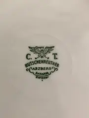 Vorschaubild 4 von Essteller Klassisch Weiß Porzellan 19cm Metallic Akzent Festlich