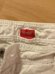 Vorschaubild 6 von Damen Shorts Kurze Hose Bermuda Gr. 38 W29 Weiß Baumwolle Sommer Freizeit