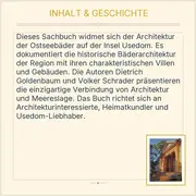 Vorschaubild 3 von Die Ostseebäder der Insel Usedom Architektur und Meer Bildband Goldenbaum