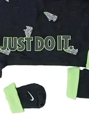 Vorschaubild 2 von Baby Body Set Lätzchen Söckchen 0-6 Monate Schwarz JUST DO IT