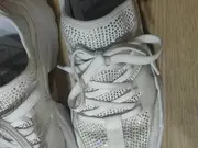 Vorschaubild 4 von Damen Sneaker low 37 Weiß Strass Freizeit Modisch Schnürung
