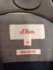 Vorschaubild 7 von Kurzarmhemd Herren XL Blau Grafisch Regular Fit Baumwolle