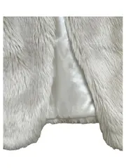 Vorschaubild 4 von Kinder Fellweste Gr. 128 Beige Casual Kunstfell Weste
