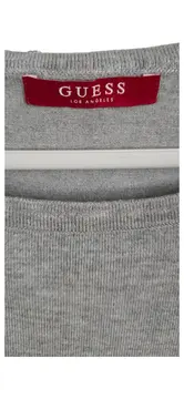Vorschaubild 2 von Damen Pullover Grau Gr. S Casual Strass Schriftzug