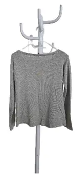 Vorschaubild 3 von Damen Pullover Grau Gr. S Casual Strass Schriftzug