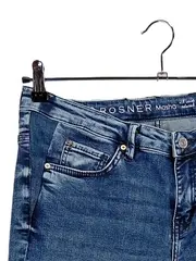 Vorschaubild 3 von Masha Damen Jeans Slim Fit W33/42 Blau Relaxed Mid Waist