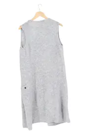 Vorschaubild 2 von Damen Strickjacke Grau Gr. 32/XS Ärmellos Klassisch Elegant