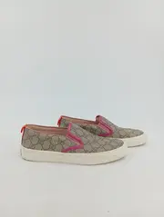 Vorschaubild 2 von Slipper Damen Gr. 38 Beige Casual Logo-Print Slip-On Schuhe