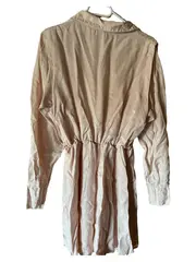 Vorschaubild 2 von Damen Blusenkleid Rosa Gr. 36/S Casual Polyester Hemdblusenkleid
