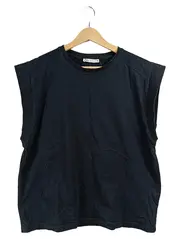 Vorschaubild 1 von Damen T-Shirt Top Ärmellos Schwarz Gr. 40 L Basic Baumwolle