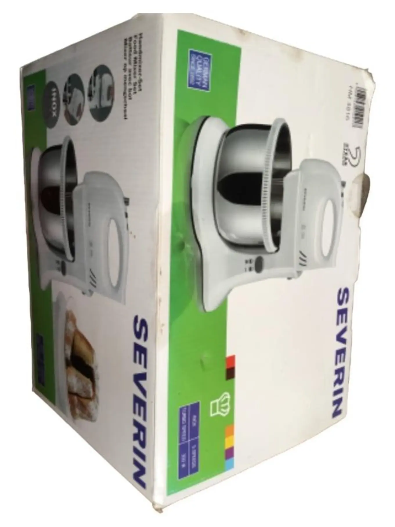 SEVERIN HM 3816 Handrührgerät Küchenmaschine Weiß mit Rührschüssel