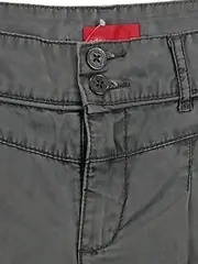 Vorschaubild 3 von EDC Stoffhose Damen L 40 Oliv Casual Bundfaltenhose Baumwolle