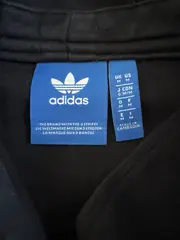 Vorschaubild 6 von Kapuzenpullover Damen Gr. 38 M Schwarz Hoodie Half-Zip Logo Streifen