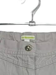 Vorschaubild 2 von Mädchen Bermuda Shorts Gr. 138/140 Beige Baumwolle Stickerei