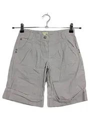 Vorschaubild 1 von Mädchen Bermuda Shorts Gr. 138/140 Beige Baumwolle Stickerei
