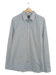 Vorschaubild 1 von Freizeithemd Herren Gr. 52, XL Blau Muster Langarm Regular Fit