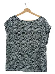 Vorschaubild 1 von Damen T-Shirt Gr. 40/L Mehrfarbig Modern Muster Viskose